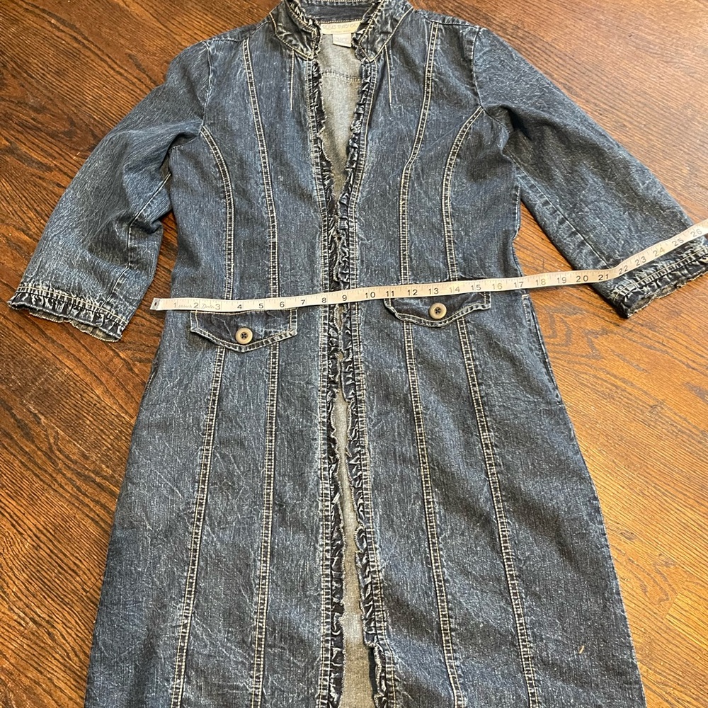 Blue bayouWomen's casual Blue Jean Jacket size S 100% cotton - Picture 11 of 16